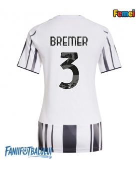 Juventus Gleison Bremer #3 Tricou Fotbal Replică 2025-26 Femei Acasa